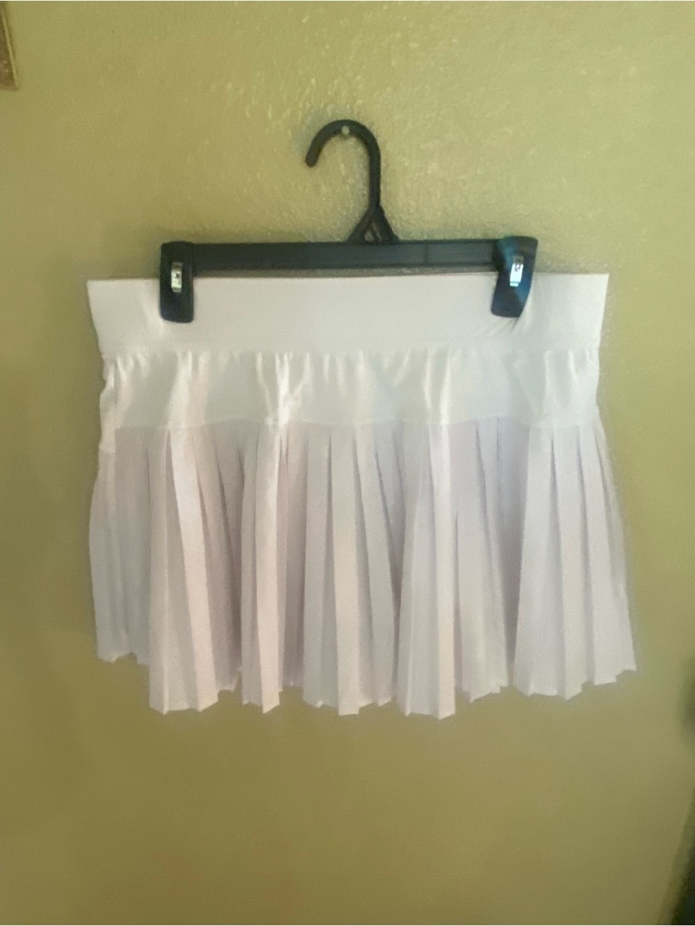 White Pleated Mini  Skirt/ skort -
